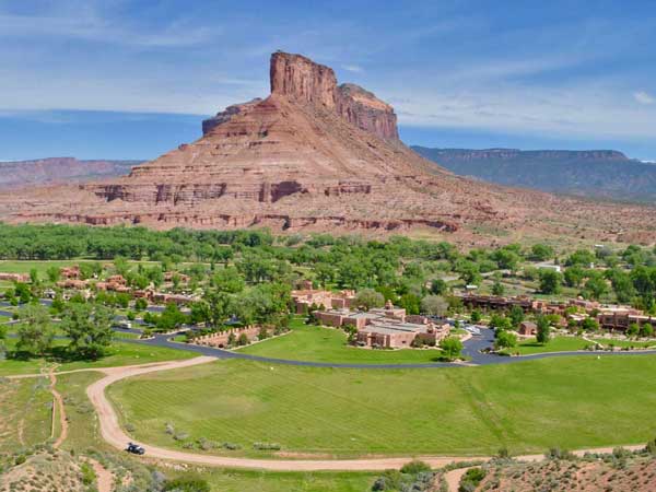 Valley Aerial over Gateway Canyons Resort