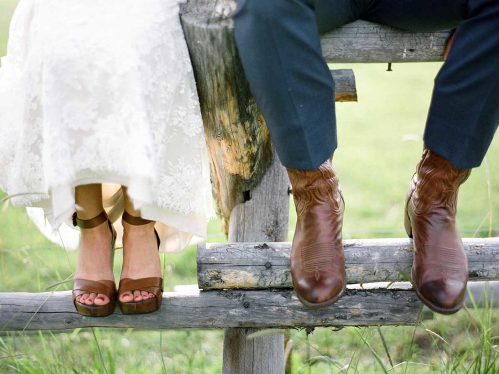 wedding shoes at Gateway Canyons Wedding