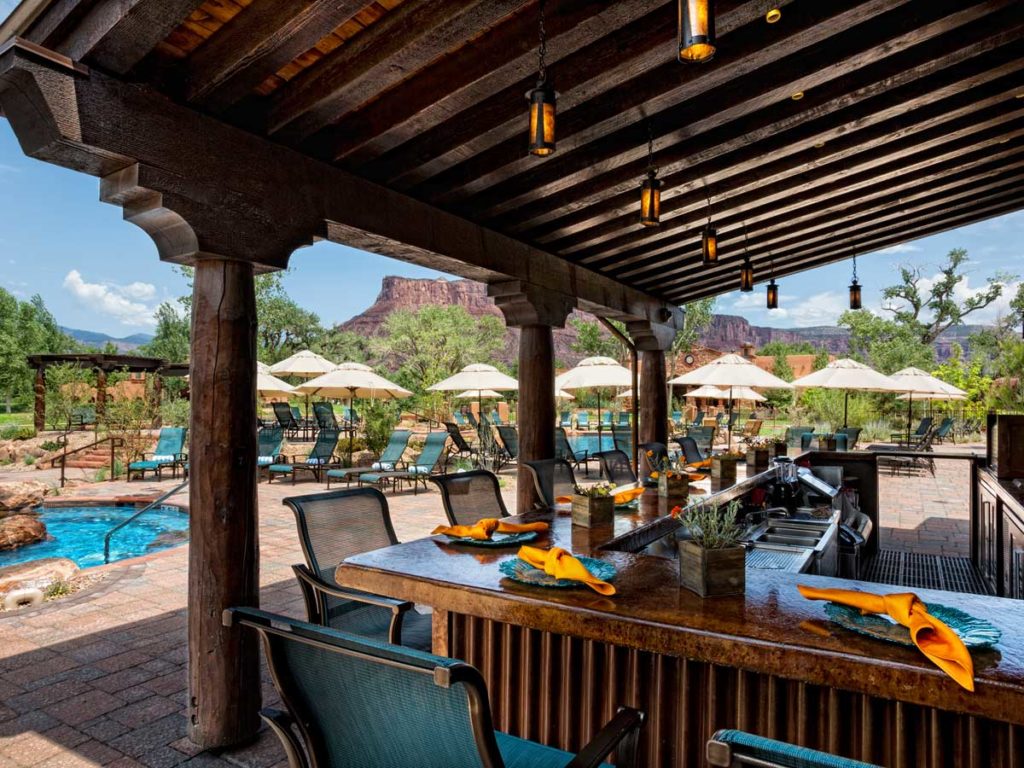 Pool bar at Gateway Canyons Resort