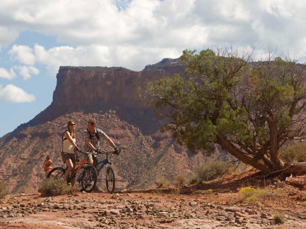 Couple On Bikes