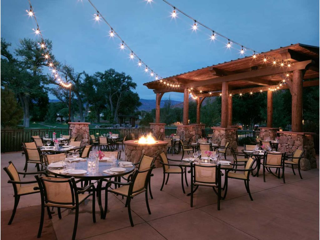 Entrada patio at Gateway Canyons Resort