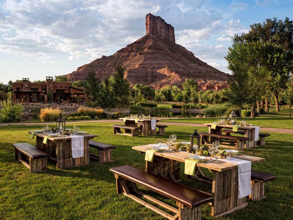 outdoor picnic at Palisade