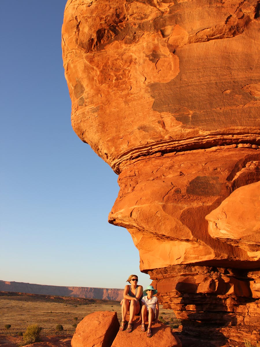 Woman and Child at Canyonlands National Park
