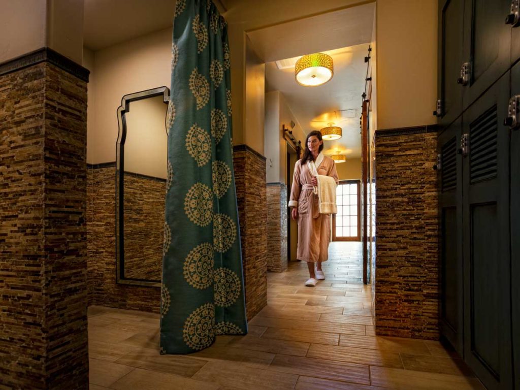 Woman in spa at Gateway Canyons Resort