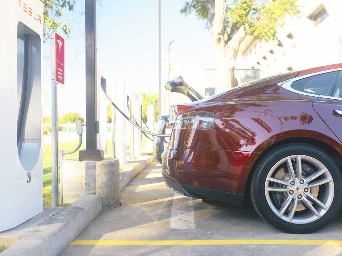Tesla supercharge station