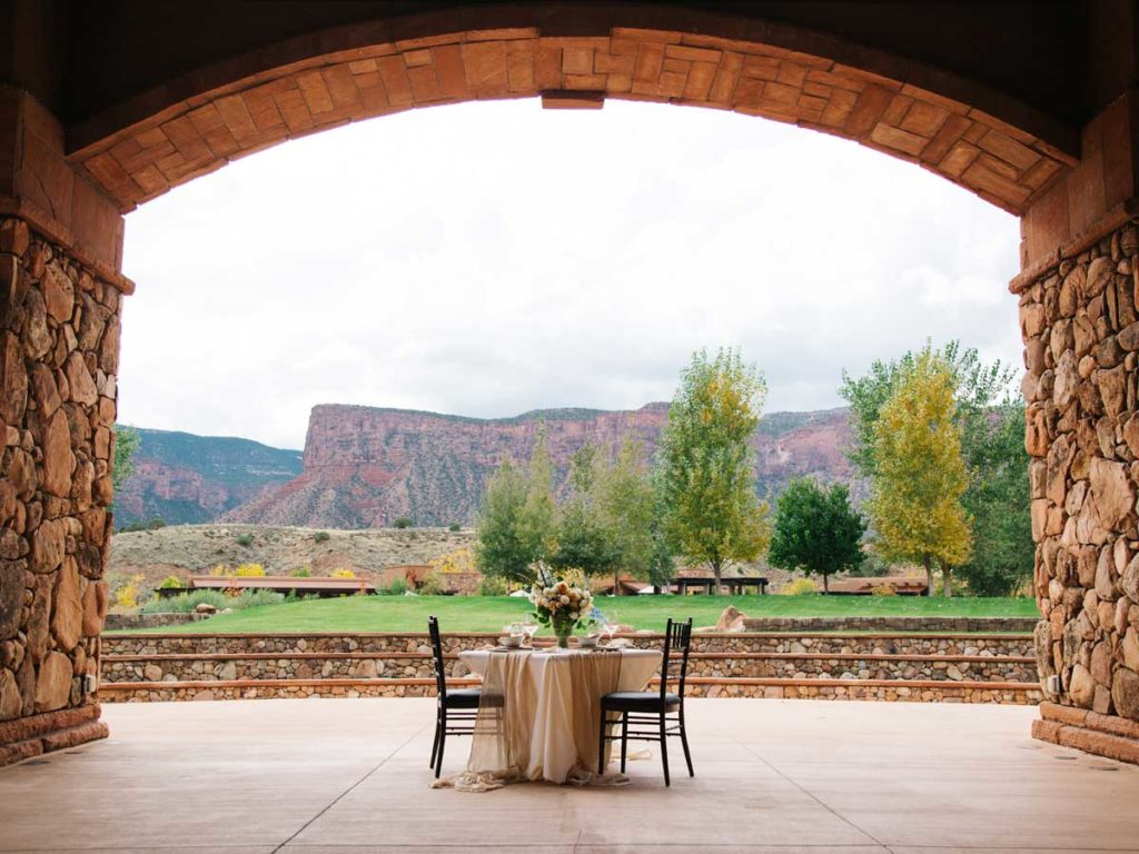 Wedding at Gateway Canyons Resort