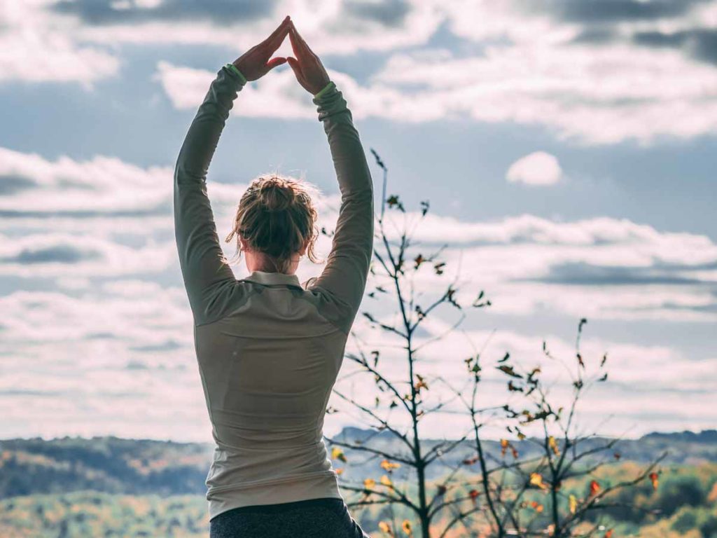 Woman Doing Yoga at Gateway Canyons Resort