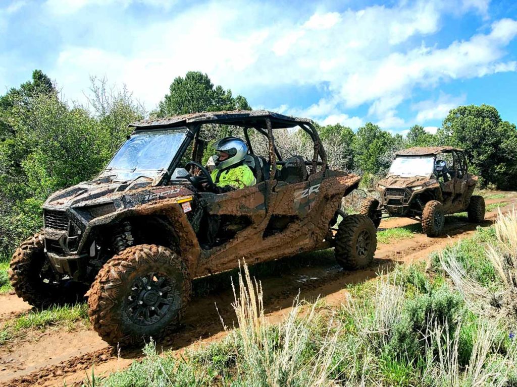 UTV Vehicles Going Off Road.